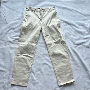 RW&Co beige denim like texture pants, size 4